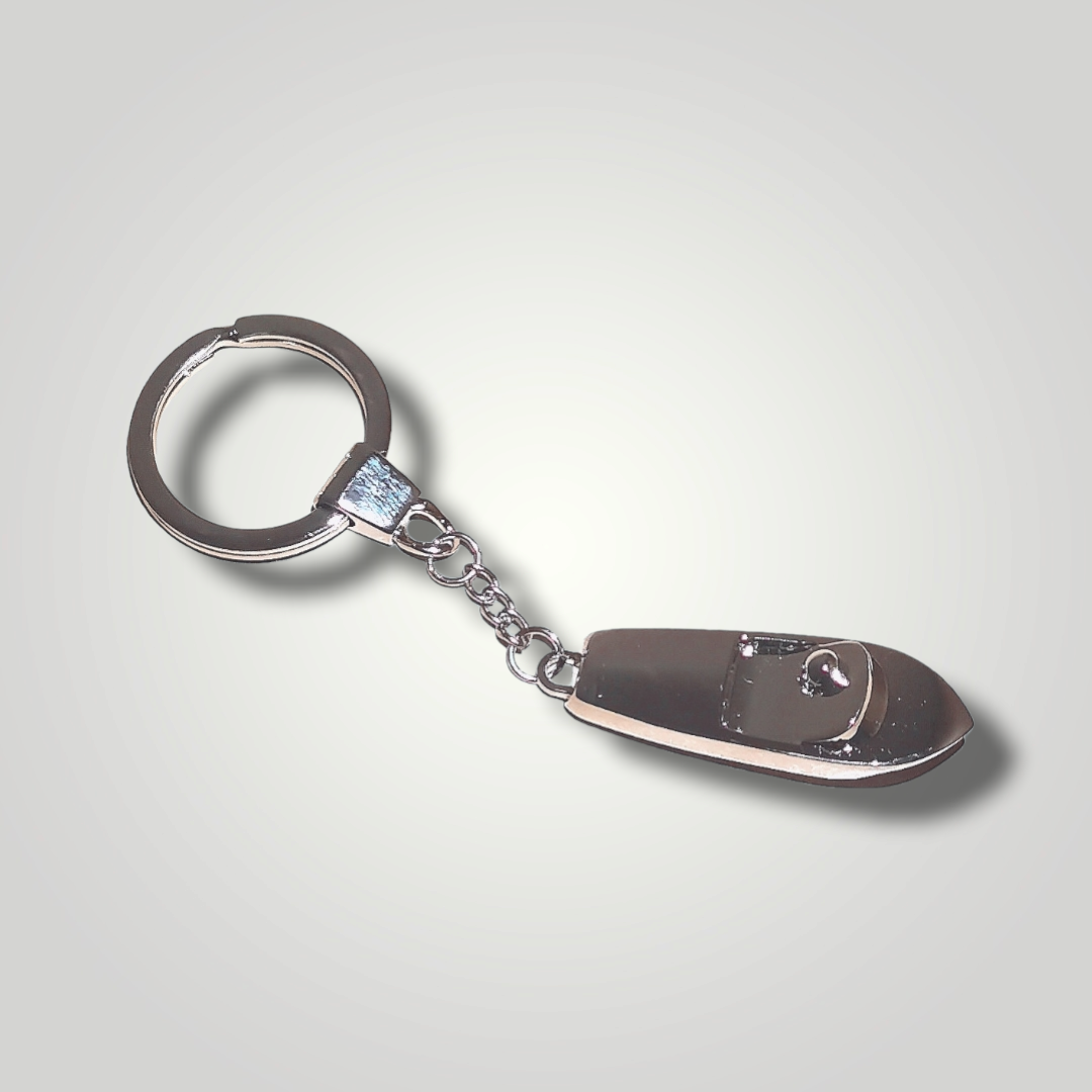 PORTE-CLÉS BARRE DE Bateau Avec Ancre en Laiton 4,5 CM Maritime