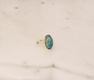 www.visiteprivee-deco.fr bague ajustable femme turquoise, fabrication française.