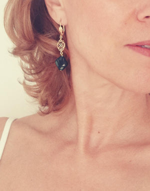 www.visiteprivee-deco.fr boucles d'oreilles femme perles vertes année 70,bijoux vintage