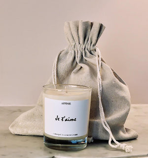 www.visiteprivee-deco.fr bougie je t'aime parfumée vegan Paris, bougie saint Valentin.